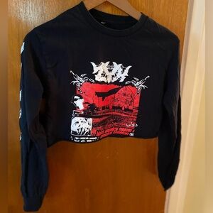 Heavy Metal Band (?) Cropped Top